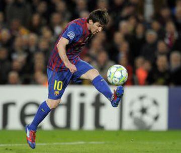 Lo único que le faltaba a Messi era un 're-póker'. Lo logró en el partido de vuelta de los octavos de final de la Champions League 2011-2012 ante el Bayer Leverkusen. 54 minutos fue el tiempo que le tomó al crack argentino.