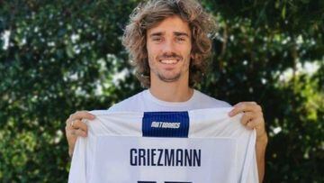 Ni River ni Boca: Antoine Griezmann posó con una camiseta de Talleres