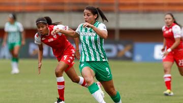 Atlético Nacional e Independiente Santa Fe se enfrentaron en el Polideportivo Sur por la fecha 15 de la Liga BetPlay Femenina