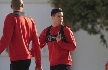 Samir Nasri in training with Sevilla