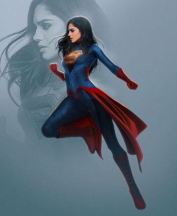 Arte conceptual de la Supergirl de Sasha Calle por el artista Bosslogic