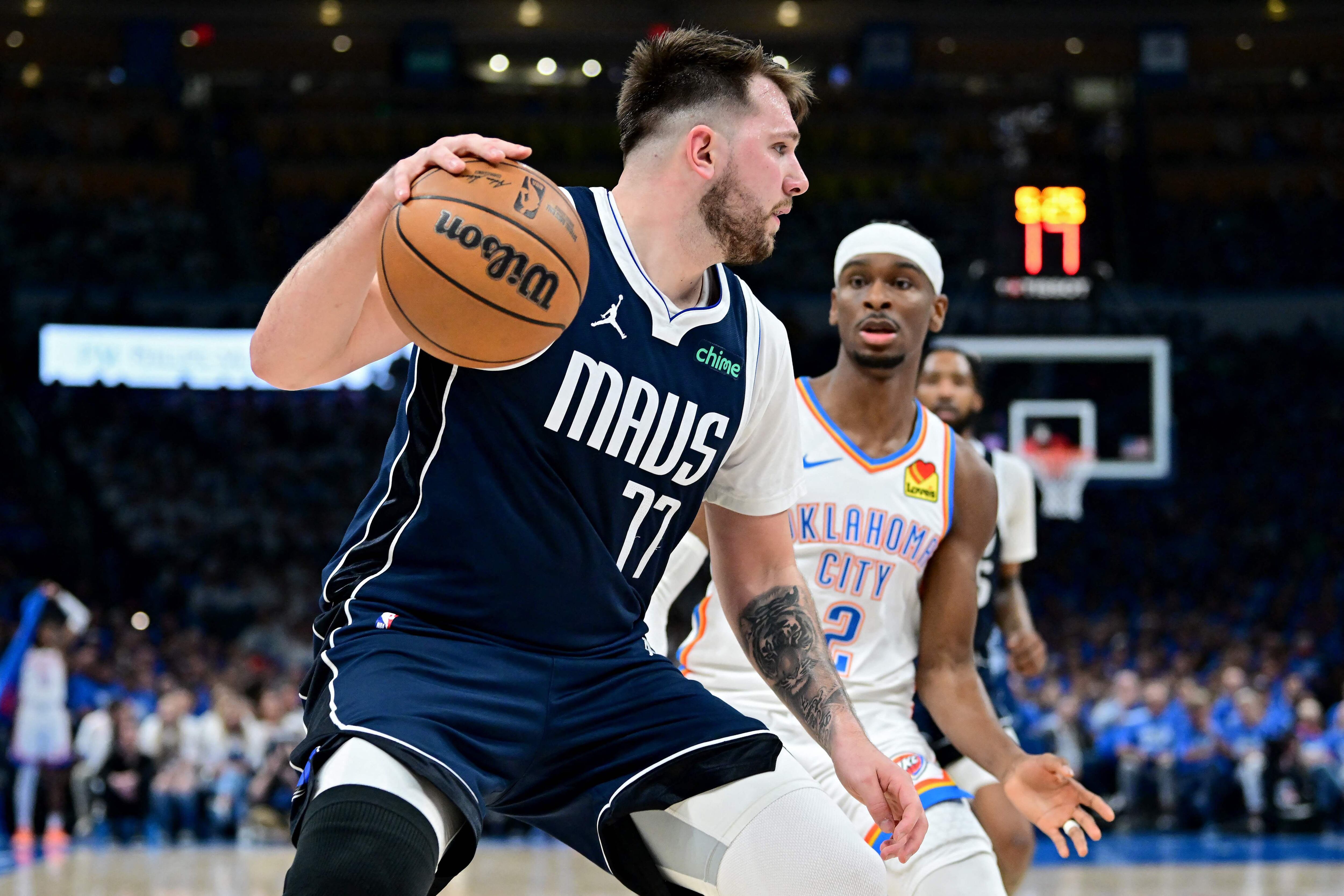 Los Thunder oprimen a Doncic