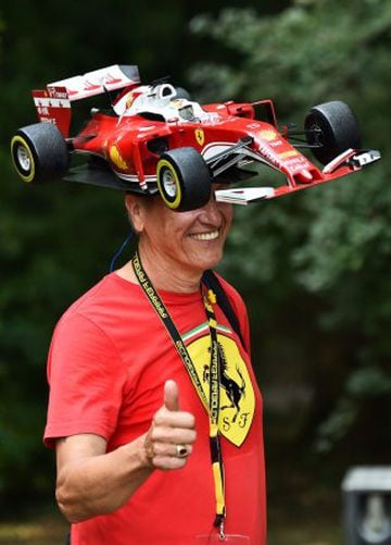 A Ferrari fan in Monza