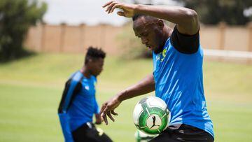 Bolt trains with South African side Mamelodi Sundowns