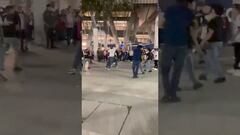 ¡No para la violencia! Circula video de la bronca entre aficionados de Monterrey y Chivas