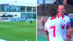 Rakitic vuelve al Sevilla con un gol al 96' ante el Levante