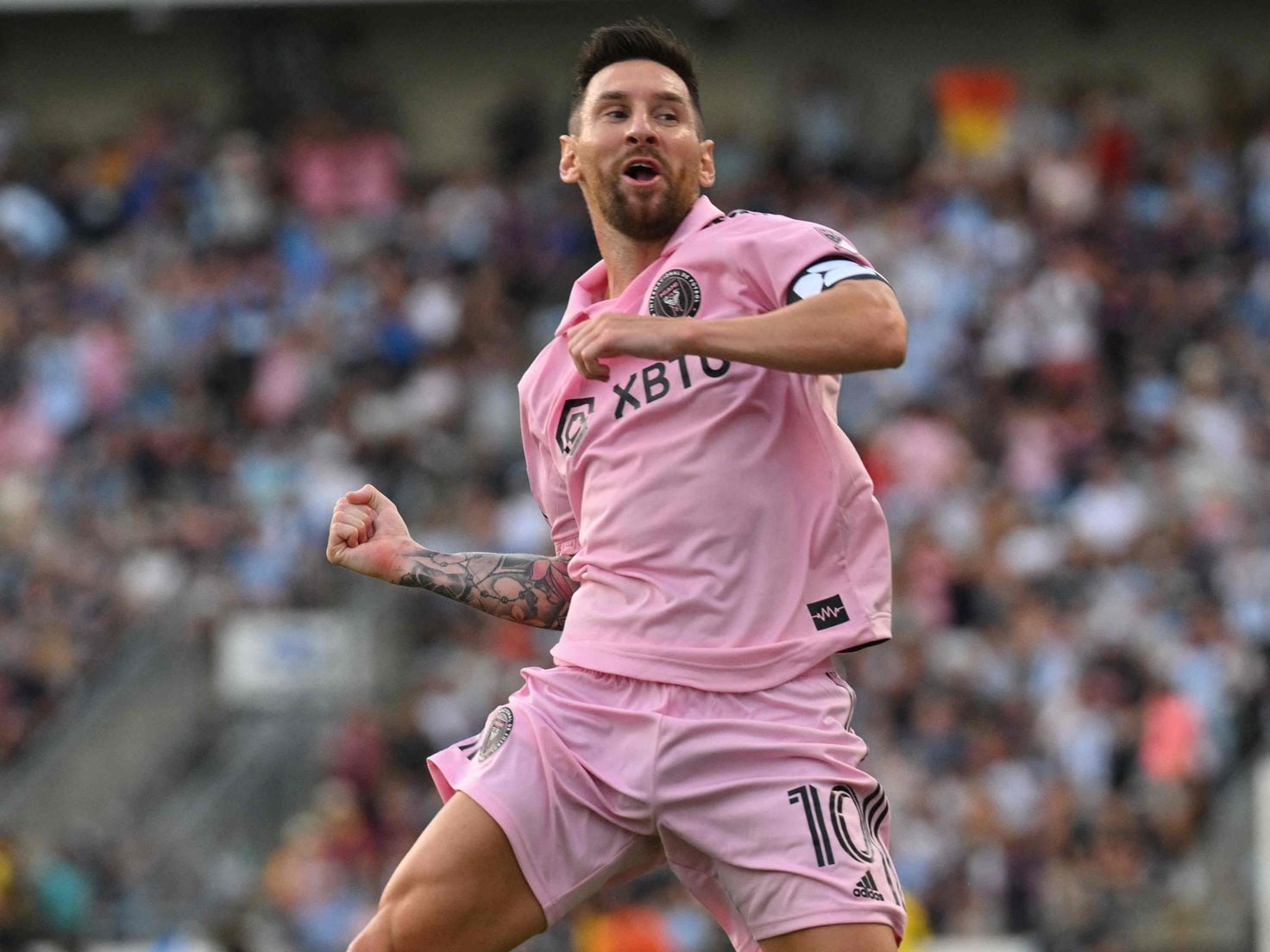 Lionel Messi sets new “furthest goal” record in Inter Miami's win at  Philadelphia Union in the 2023 Leagues Cup - AS USA