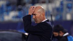 Zinedine Zidane, tras la derrota ante el Shakhtar.