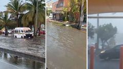Fuertes lluvias inundan calles en Cancún: activan el operativo tormenta