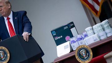 US President Donald Trump speaks during a news conference on the novel coronavirus, in Washington, DC on May 11, 2020. 