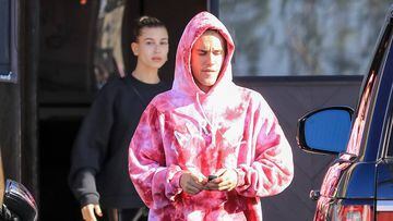 Justin Bieber y Hailey Baldwin en Los &Aacute;ngeles, California, el 24 de octubre de 2018