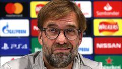 Soccer Football - Champions League - Liverpool Press Conference - Anfield, Liverpool, Britain - November 4, 2019   Liverpool manager Juergen Klopp during the press conference   Action Images via Reuters/Lee Smith