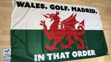 Mijatovic inspires Gareth Bale "Wales. Golf. Madrid" flag