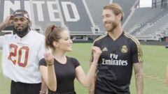 Ramos se burla de Modric en el fútbol americano: "¡Madre mía!"