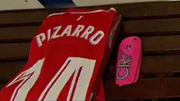Pizarro jugó con las espinilleras de Cristiano en el Bernabéu