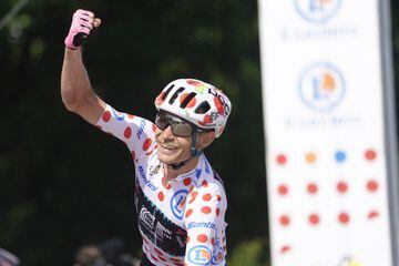 Alegría del corredor danés Magnus Cort Nielsen tras la tercera etapa del Tour de Francia 2022.