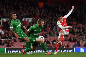 Arsenal's Héctor Bellerín in action against Ludogorets