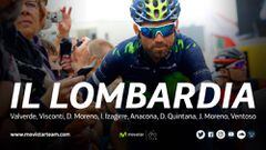 Alejandro Valverde liderar&aacute;, junto a Dani Moreno, al Movistar en el Giro de Lombard&iacute;a.