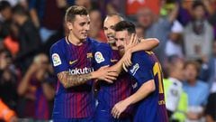 El Barcelona vence a Málaga con polémica arbitral