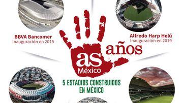 5 estadios construidos en México en los últimos 5 años