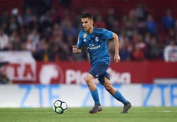 Dani Ceballos trying to make something happen for Real Madrid against Sevilla.