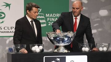 Imagen del sorteo de la fase de grupos de la Fase Final de la Copa Davis 2019.