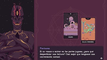 The Cosmic Wheel Sisterhood, Deconstructeam, Devolver Digital, PC, Nintendo Switch, aventura narrativa, cartomancia, brujería