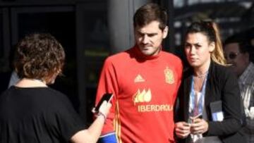 Casillas, en el aeropuerto.