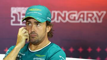 Fernando Alonso (Aston Martin). Hungaroring, Hungría. F1 2024.