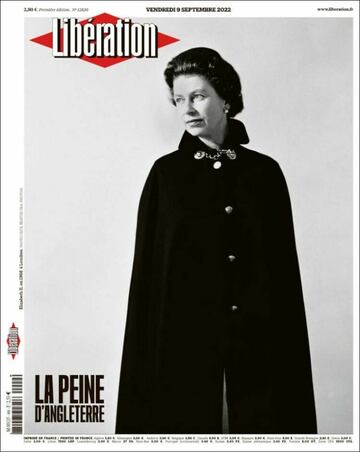 Las portadas de los diarios tras el fallecimiento de Isabel II