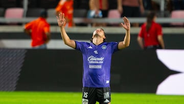 Bryan Colula of Mazatlan during the match between Houston Dynamo and Mazatlan FC as part of Phase One of the Leagues Cup 2025 at Shell Energy Stadium on August 01, 2024 in Houston, Texas, United States.