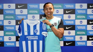 Manuela Vanegas, nueva jugadora del Brighton & Hove Albion en la Women's Super League.