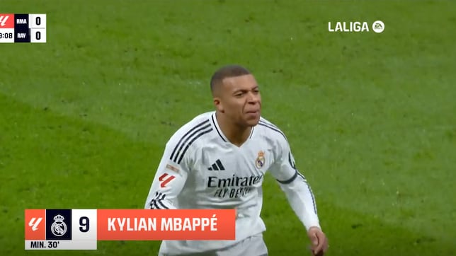 Se van a empezar a mirar con lupa sus celebraciones en el Bernabéu: otra de Mbappé para interpretar...