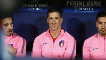 Fernando Torres, en el banquillo.