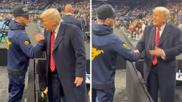 NCAA wrestler in MAGA hat goes viral after saluting Trump
