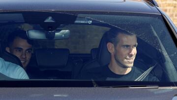 Gareth Bale arrives back in Madrid