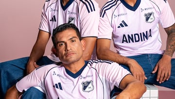 Millonarios y Adidas lanzaron la tercera equipación de los Embajadores para esta temporada. Es de color rosado y tiene un valor de $299.950.