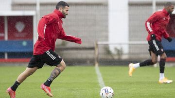 Entrenamiento de Osasuna en Tajonar