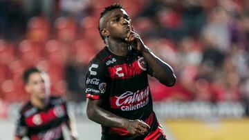 El atacante sudamericano marc&oacute; el &uacute;nico gol del encuentro en el triunfo de Tijuana frente a Necaxa, que tambi&eacute;n tuvo opciones pero no supo concretar