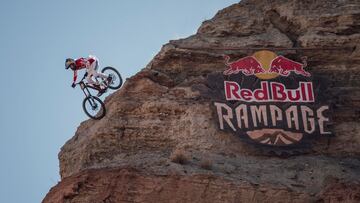 Jaxson Riddle performs at Red Bull Rampage in Virgin, Utah USA on October 15, 2021 // Bartek Wolinski / Red Bull Content Pool // SI202111120508 // Usage for editorial use only // 