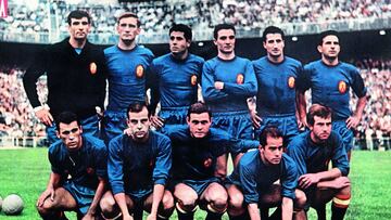 HISTORIA DE LA EUROCOPA
ESPAÑA 1964
TOMO1 TOMO 1
ESPAÑA RUSIA URSS FINAL 21/06/64
FORMACION IRIBAR ZOCO OLIVELLA FUSTE CALLEJA RIVILLA
AMANCIO PEREDA MARCELINO SUAREZ Y LAPETRA