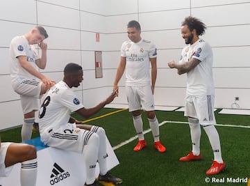 Vinicius, Casemiro y Marcelo