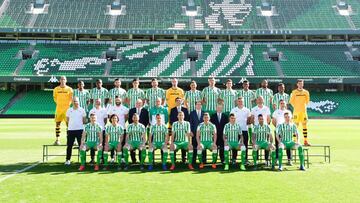 El Betis realiza su foto oficial de la presente temporada