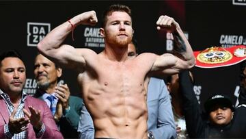 Canelo Álvarez entrena duro para su pelea ante Billy Joe Saunders