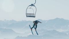 El saltador BASE franc&eacute;s Fred Fugen da la vuelta al mundo con un v&iacute;deo en el que salta desde un globo aerost&aacute;tico y acaba esquiando en La Clusaz.