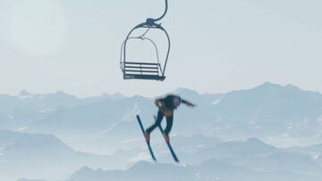 El saltador BASE francés Fred Fugen da la vuelta al mundo con un vídeo en el que salta desde un globo aerostático y acaba esquiando en La Clusaz.