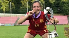 Eva Navarro, jugadora de la Selecci&oacute;n. 