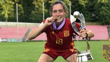 Eva Navarro, jugadora de la Selección.