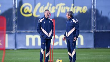 Gaizka Garitano, con Patxi Ferreira.