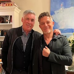 Ancelotti se rinde a Alejandro Sanz: “Maestro”